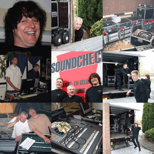 Collage Soundcheck PA verhuur